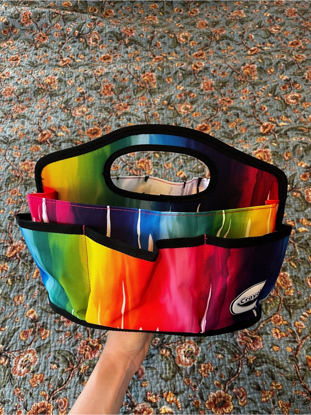 Crayola Rainbow Caddy Organizer Art Supplies Tool Tote